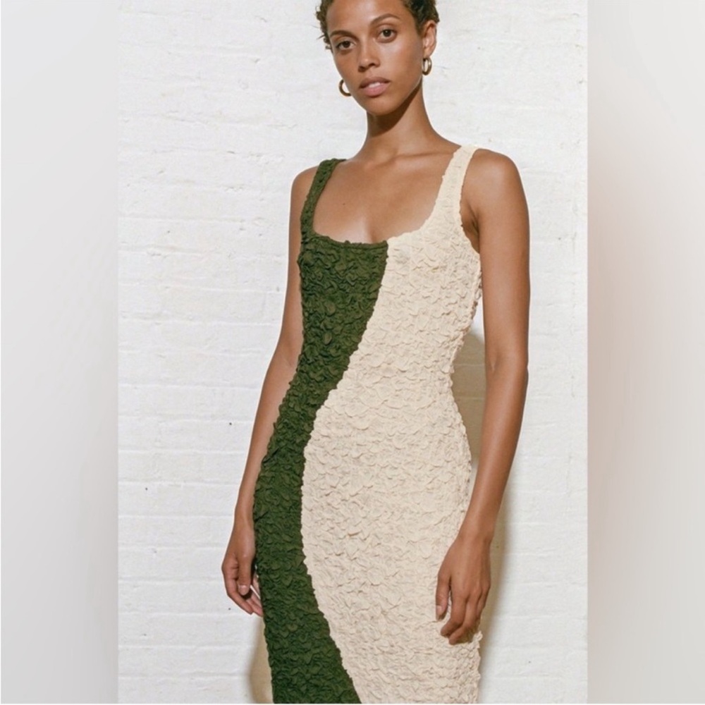 NWOT Mara Hoffman FULL CIRCLE SLOAN Popcorn DRESS  Sz M - Picture 3 of 9